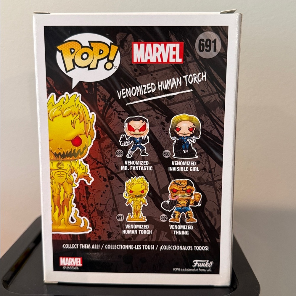 Funko Pop #691 glow in the dark Venomized Human Torch - Picture 3 of 4